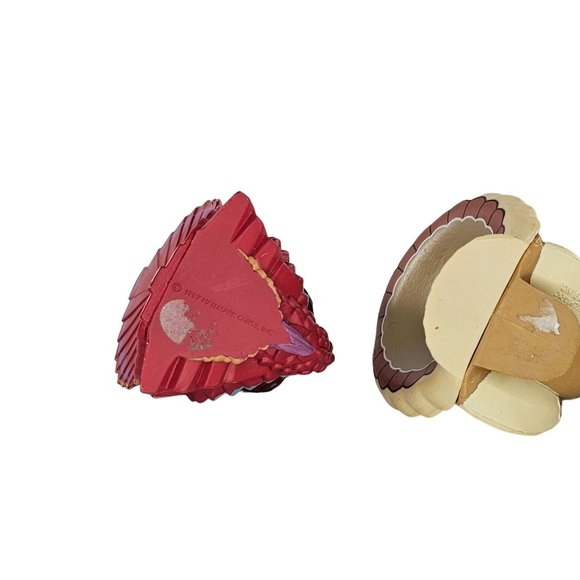 Vintage Hallmark Plastic Turkey Pilgrim Figurines Thanksgiving Decor Miniatures - Picture 7 of 9